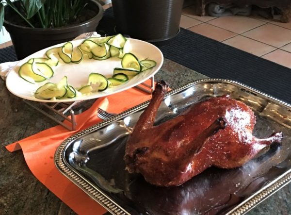 Canard laqué mode pékinoise (pour 2 à 3 personnes)