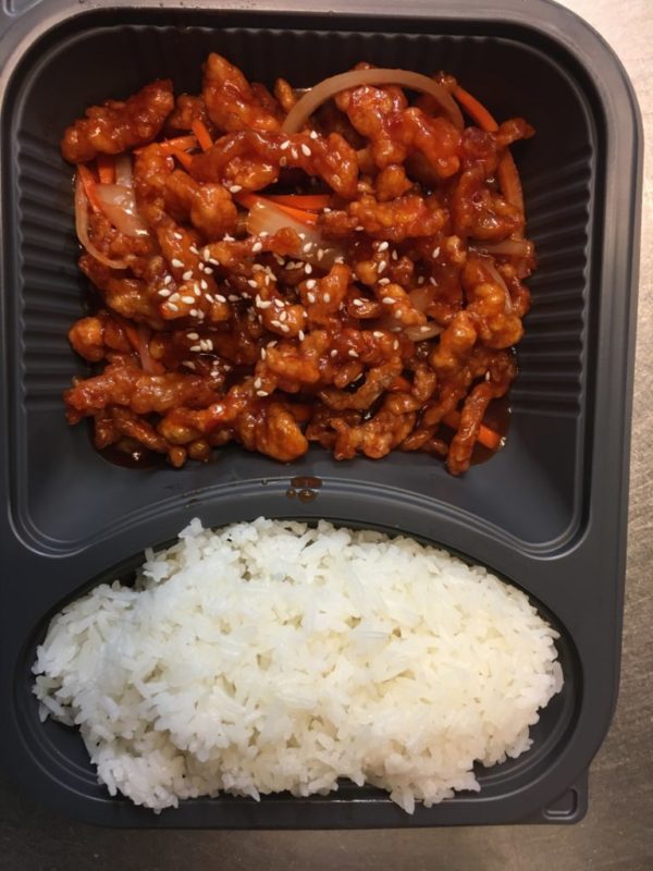 Assiette de midi - Poulet aigre-doux